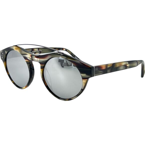 Shauns California Barra Unisex Sunglass 02 Abalone Shell w/Mirror - Picture 1 of 6